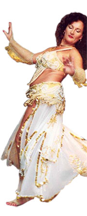 Dschanan mit weiß/goldenem Kostüm